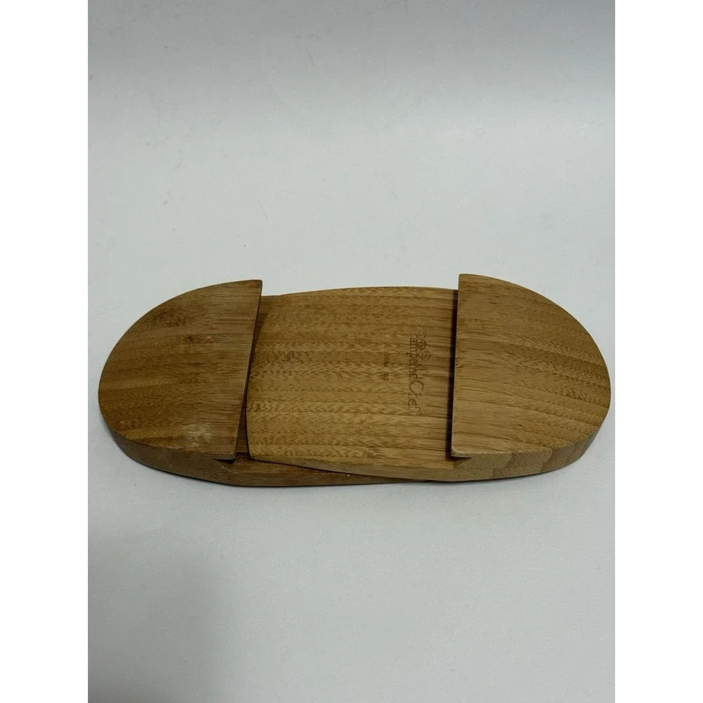 The Pampered Chef Bamboo Salad Tongs Serving Claws Tossing Bamboo Wood